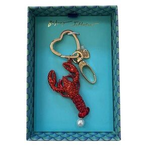 Betsey Johnson Glittering Red Lobster Keychain/Bag Charm